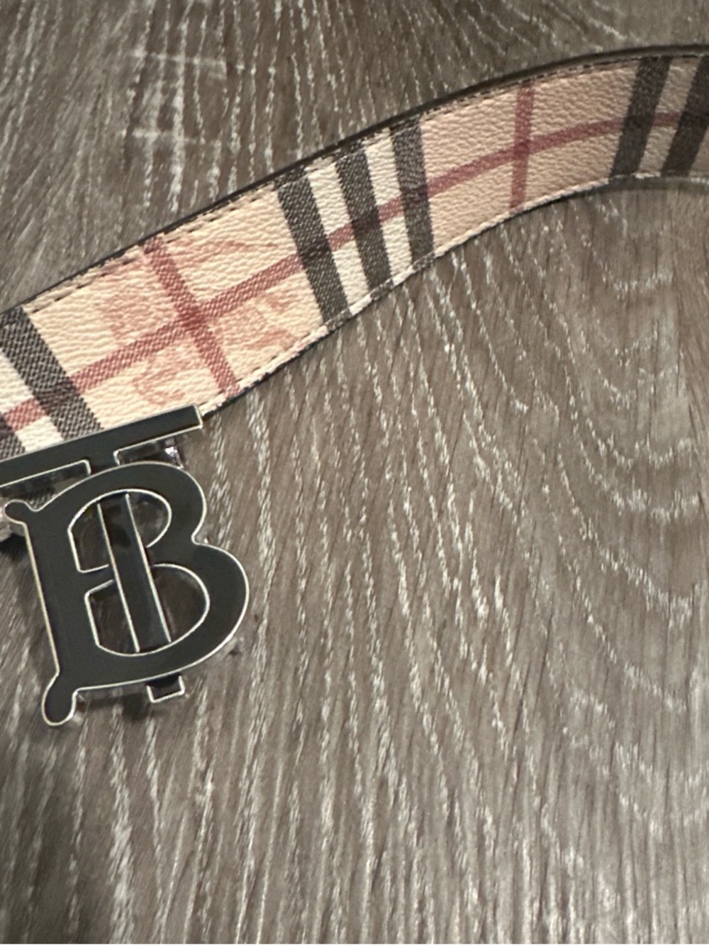 Burberry Black & Tan Reversible Leather Belt with black & silver Buckle - Picture 2 of 3
